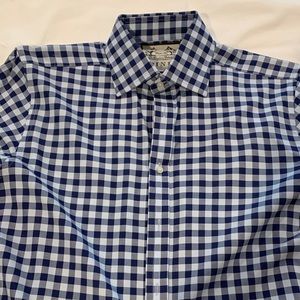Thomas Pink Men’s Dress Shirt.  Blue check